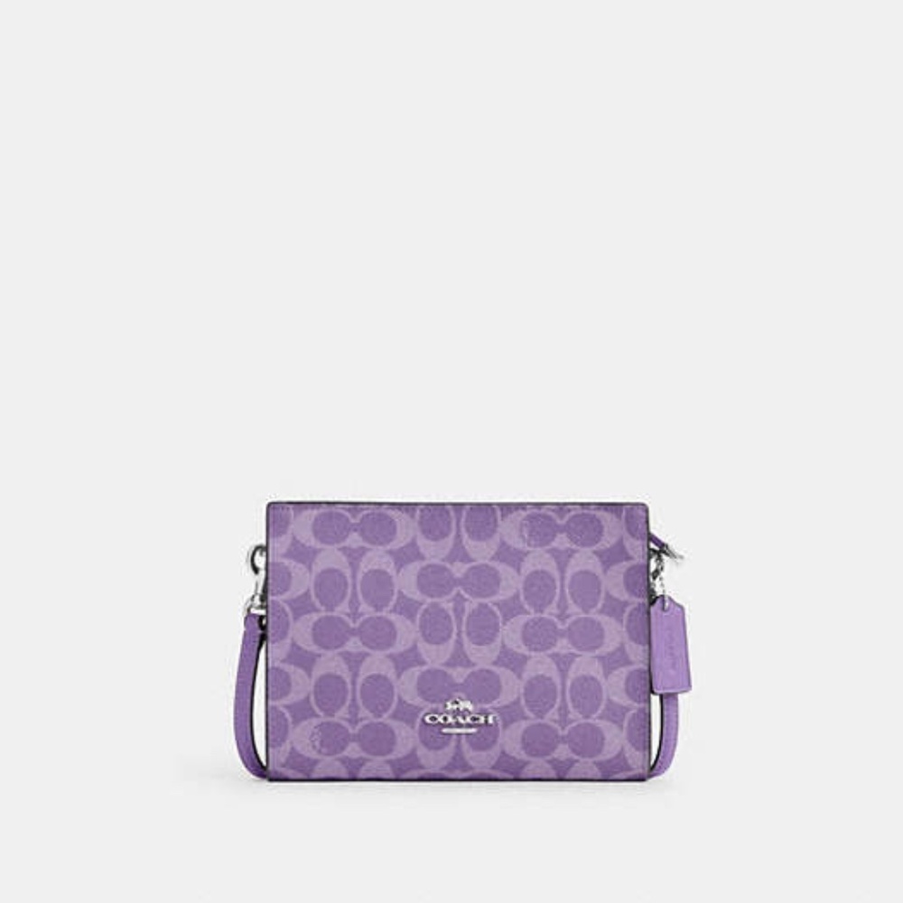 Slim Crossbody Bag In Signature Canvas